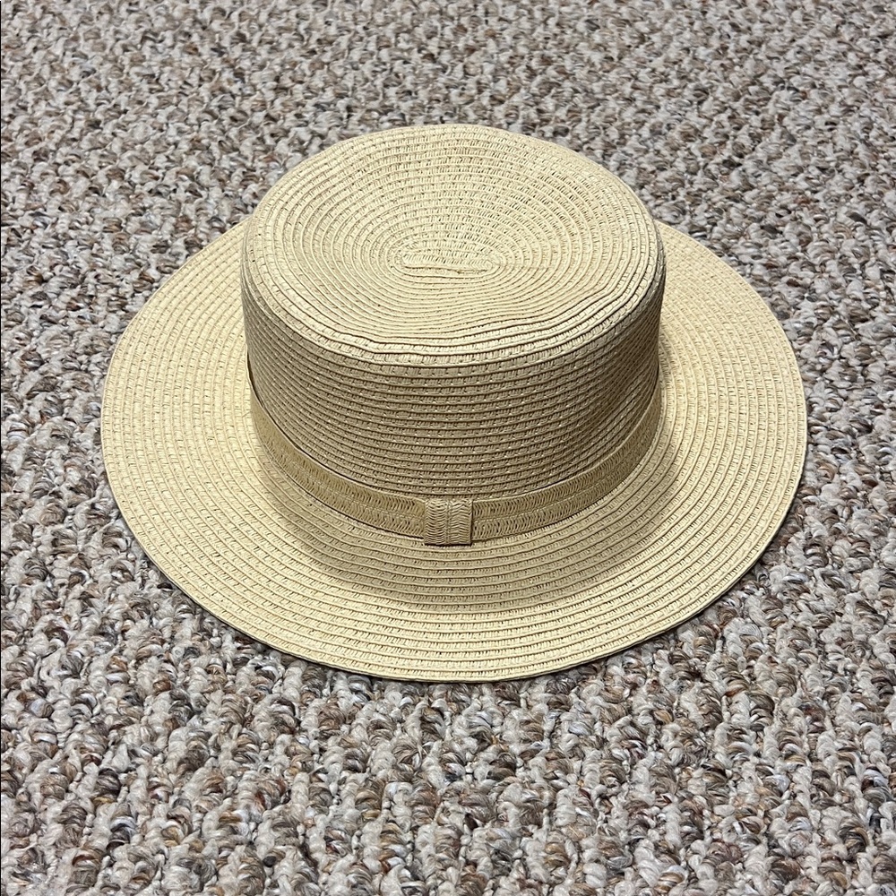 a new day Tan Straw Hat